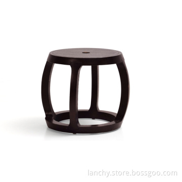 Walnut Ottoman with Dark Color (LC-MXD)